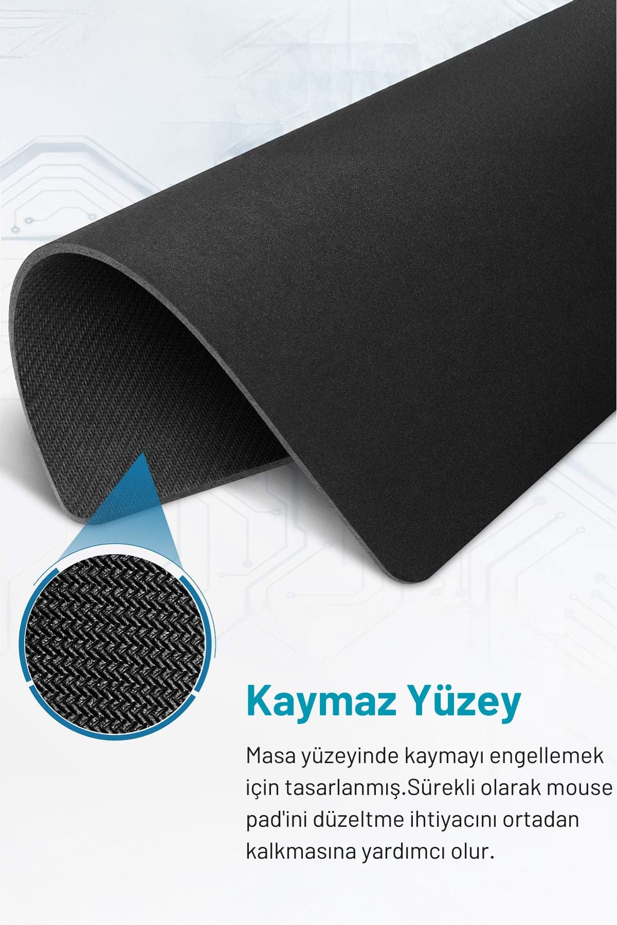 Xtreme L 70x30 Professionel Dikişsiz Büyük Boy Mouse Pad Gaming, Ofis, Oyuncu Mouse Pad,Siyah