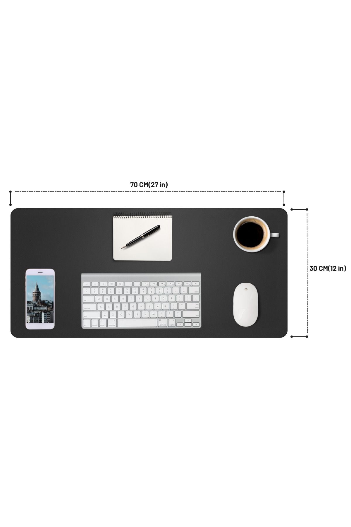 Xtreme L 70x30 Professionel Dikişsiz Büyük Boy Mouse Pad Gaming, Ofis, Oyuncu Mouse Pad,Siyah