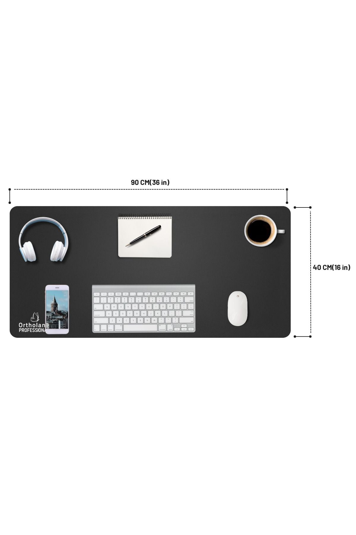 Xtreme XL 90x40 Professionel Dikişsiz Büyük Boy Mouse Pad Gaming, Ofis, Oyuncu Mouse Pad, Siyah