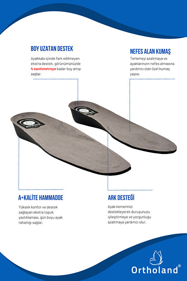 4 Cm Boy Uzatıcı Tabanlık Tımato Tabanlık