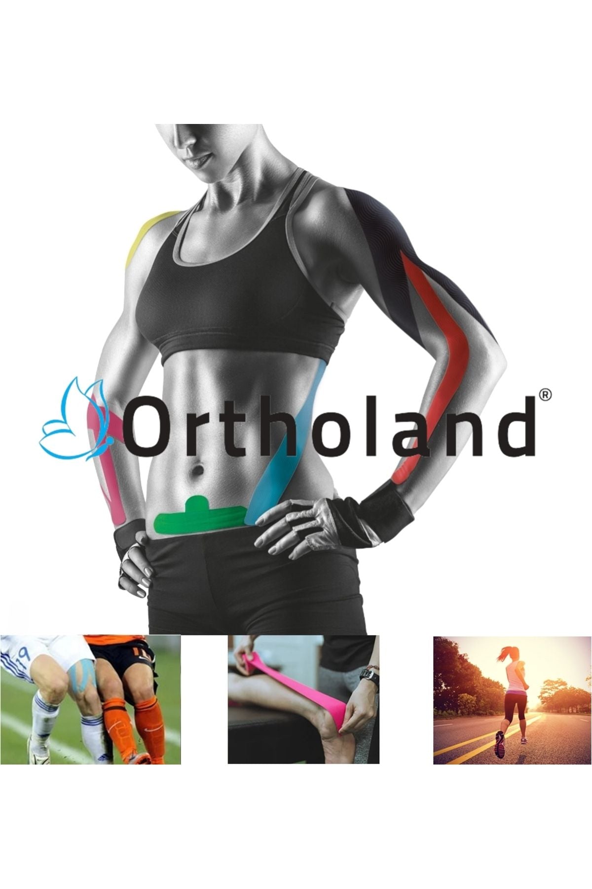 Kinesio Ağrı Bandı 5cm X 5m Kamuflaj Yeşili
