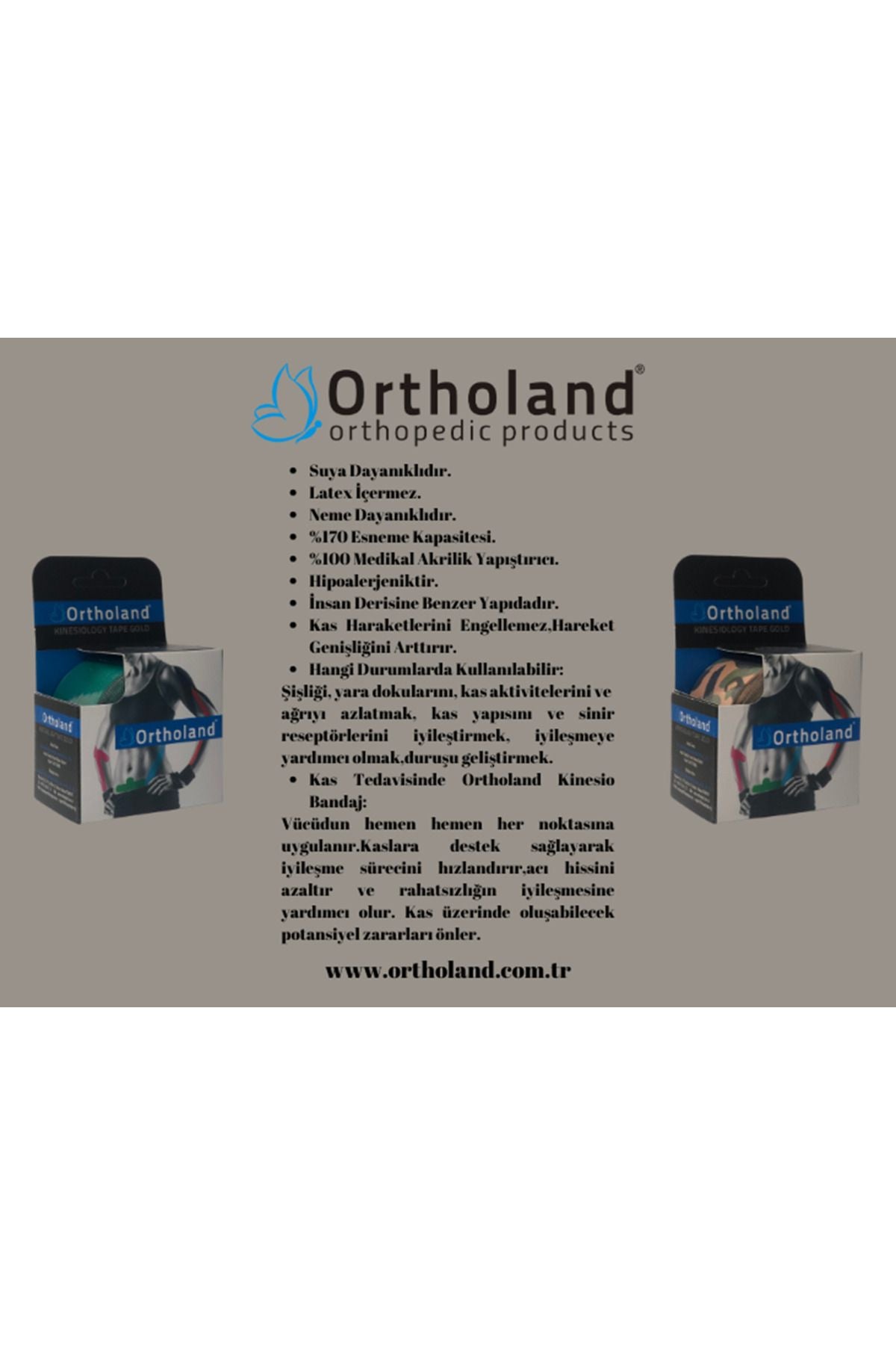 Kinesio Ağrı Bandı 5cm X 5m Kamuflaj Yeşili