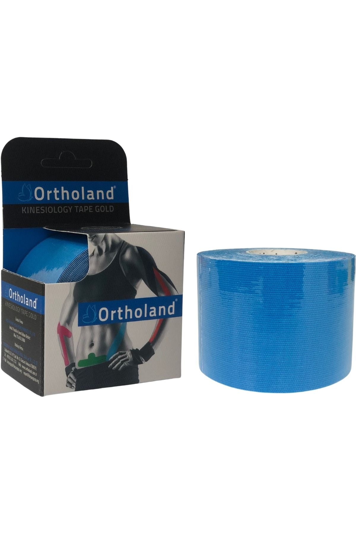 Mavi Renk Kinesi Band,sporcu Kas Ağrı Bandı,kinezyo Tape
