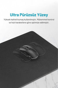 Xtreme L 70x30 Professionel Dikişsiz Büyük Boy Mouse Pad Gaming, Ofis, Oyuncu Mouse Pad,Siyah